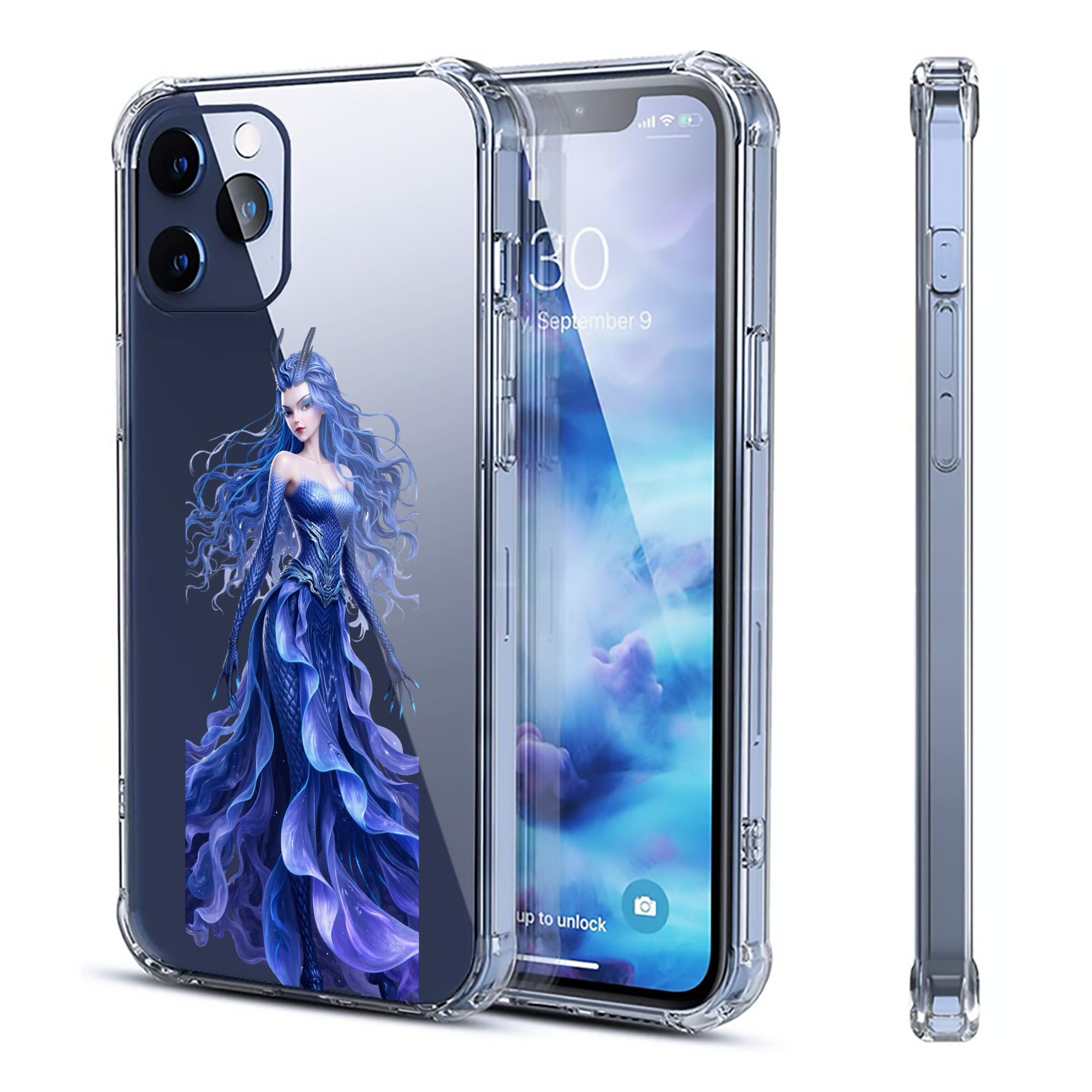 （画像用） Ne Zha 2 ナタ 魔童の大暴れ 【iPhone 12シリーズ対応】透明スマホケース（クリアソフトケース）